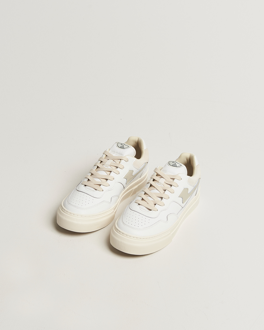 Heren | Sneakers | Stepney Workers Club | Pearl S-Strike Leather Sneaker White Putty