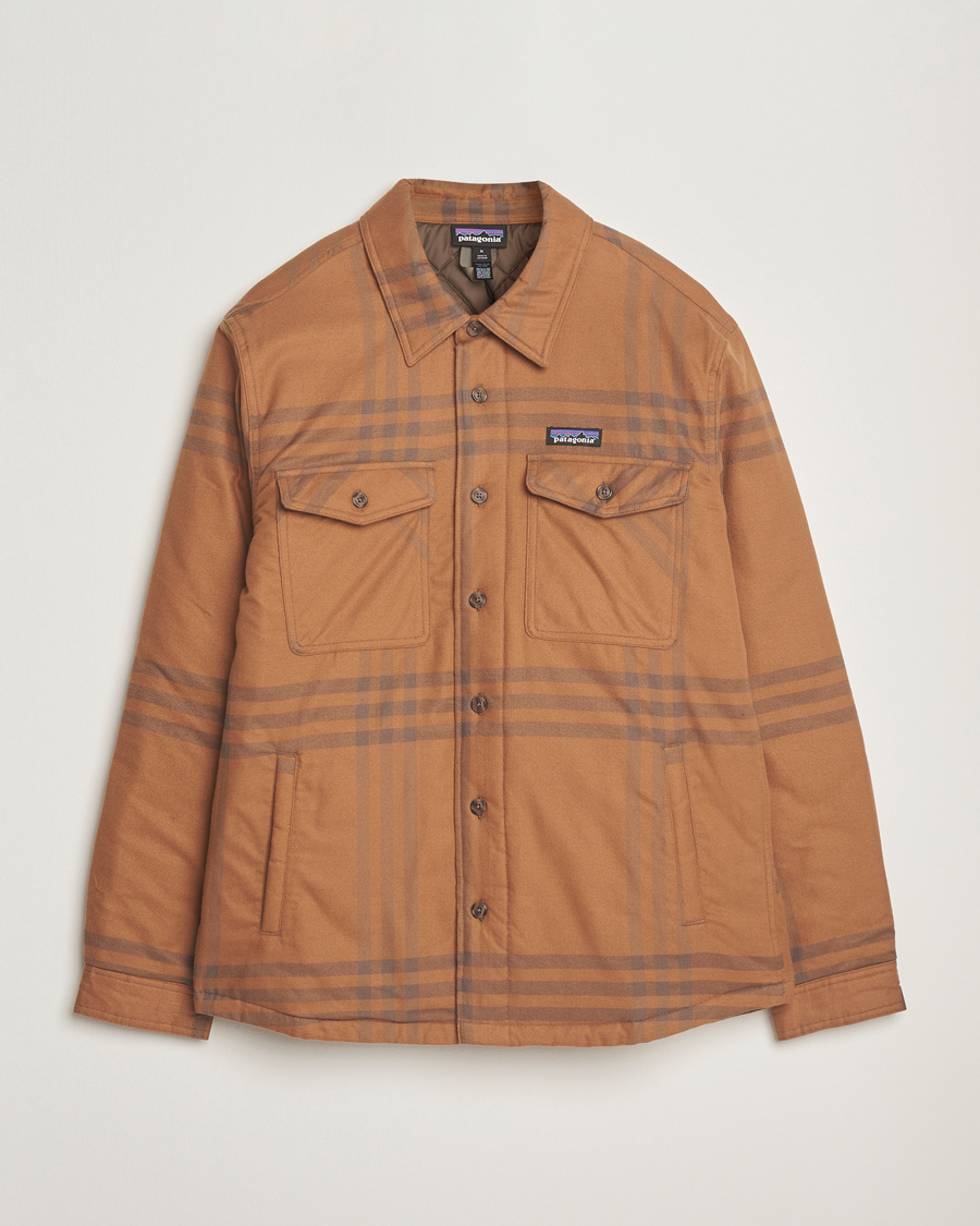 Heren | Overhemden | Patagonia | Lightweigt Insulated Fjord Flannel Shirt Deer Brown