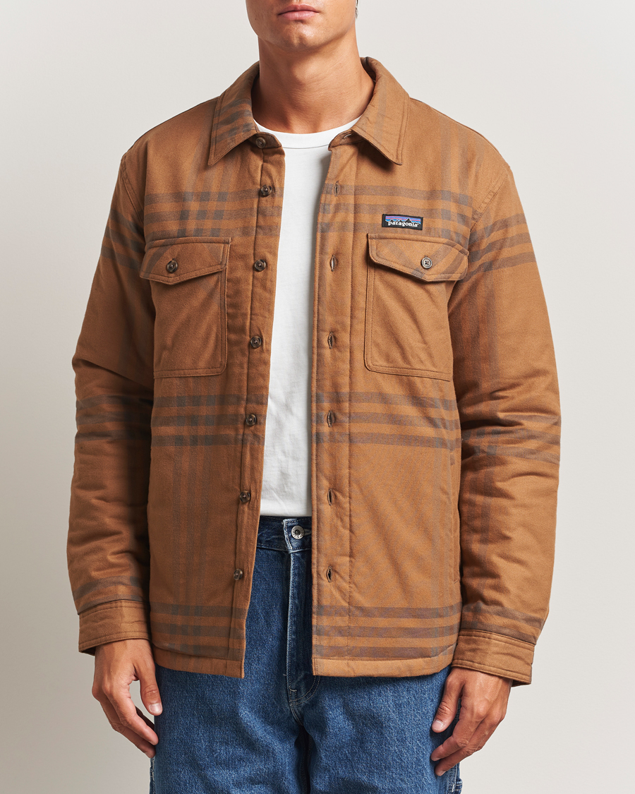 Heren | Overhemden | Patagonia | Lightweigt Insulated Fjord Flannel Shirt Deer Brown
