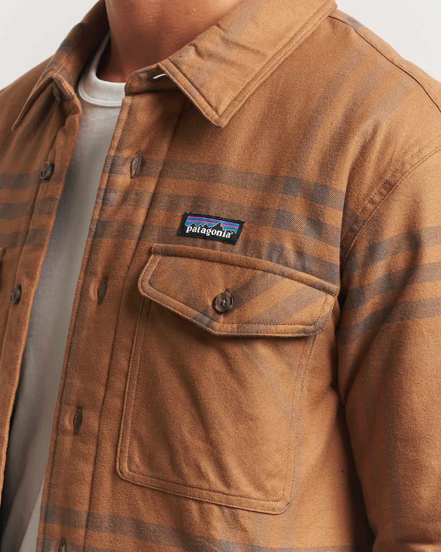 Heren | Overhemden | Patagonia | Lightweigt Insulated Fjord Flannel Shirt Deer Brown