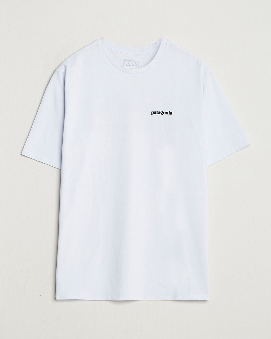 Heren | T-shirts | Patagonia | P-6 Logo T-Shirt White
