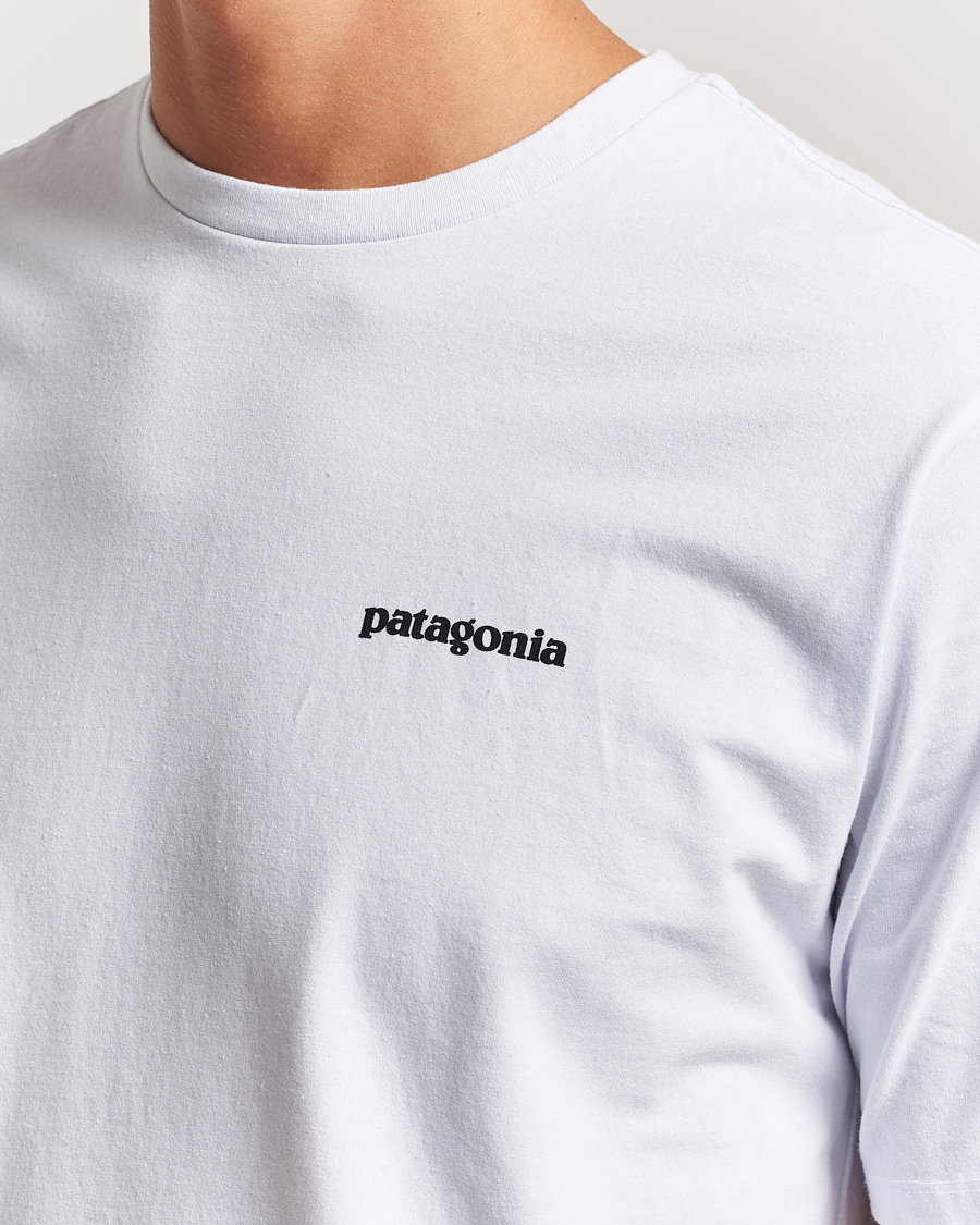 Heren | T-shirts | Patagonia | P-6 Logo T-Shirt White