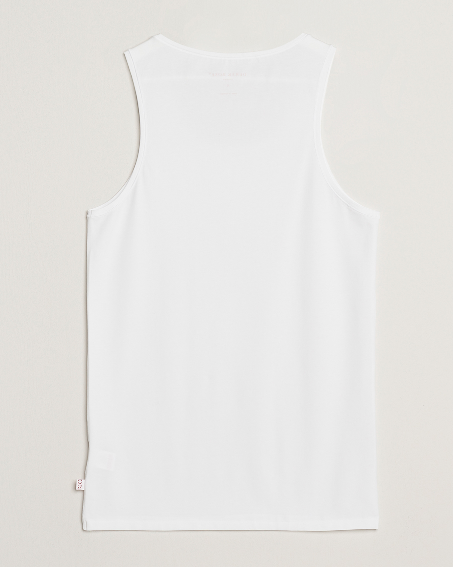 Heren | T-shirts | Derek Rose | Pima Cotton Tank Top White