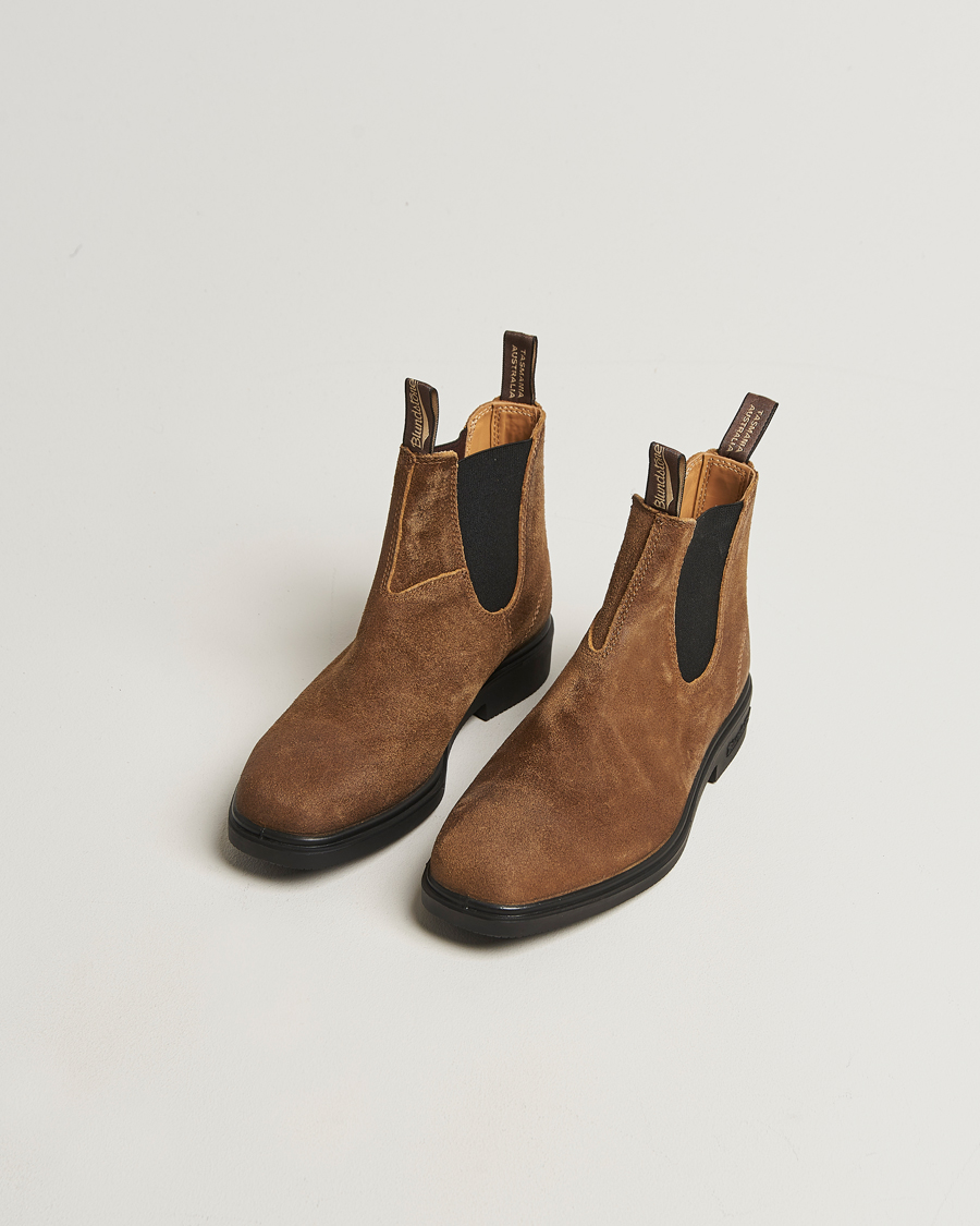 Heren | Laarzen | Blundstone | 2581 Dress Waked Suede Chelsea Boot Tobacco