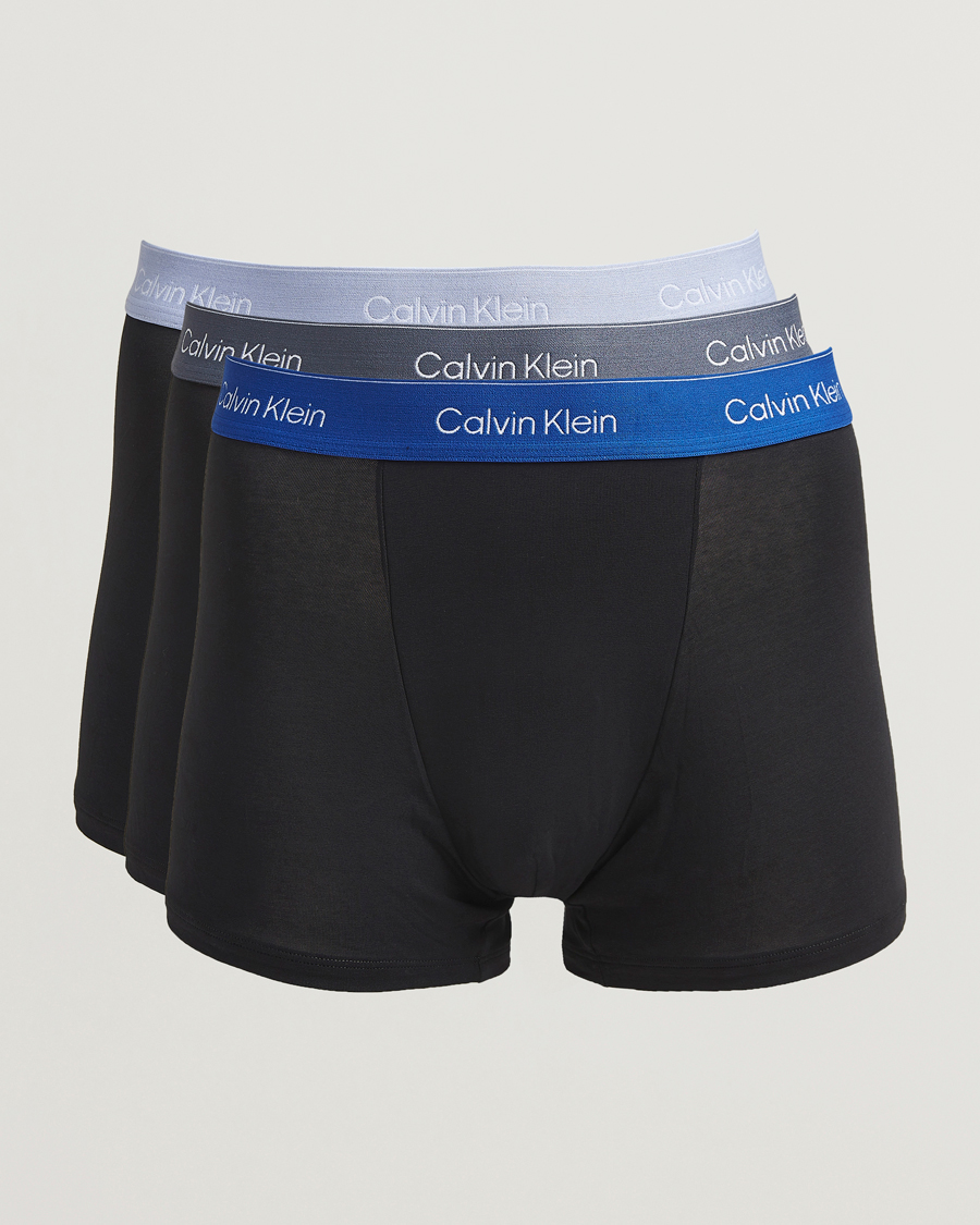 Heren | Ondergoed | Calvin Klein | 3-Pack Icon Cotton Stretch Relaxed Trunk Black