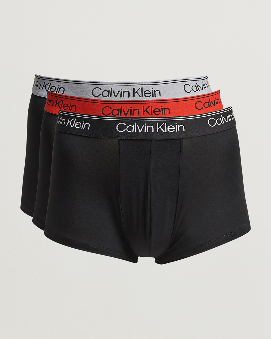 Heren | Ondergoed | Calvin Klein | 3-Pack Micro Stretch Trunk Black