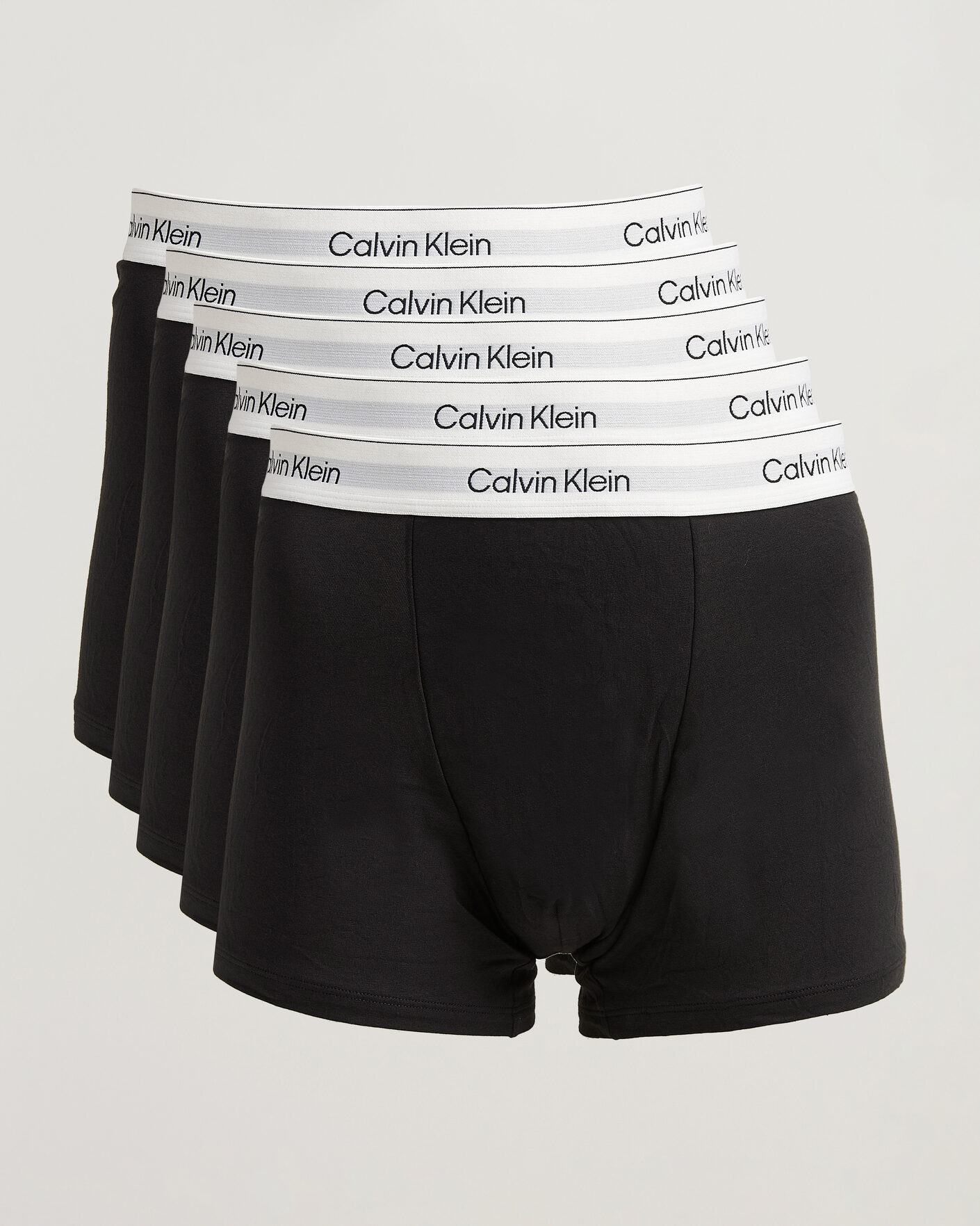 Heren | Ondergoed | Calvin Klein | 5-Pack Icon Cotton Stretch Relaxed Trunk Black