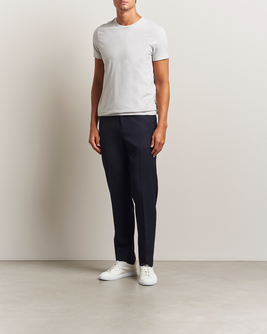 Heren | T-shirts | Calvin Klein | 3-Pack Cotton Crew Neck T-Shirt Blue/Grey/Green