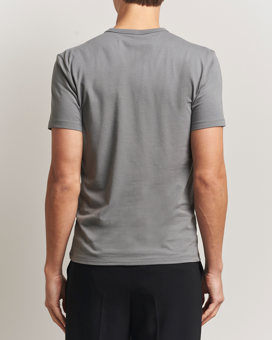 Heren | T-shirts | Calvin Klein | 3-Pack Cotton Stretch Crew Neck T-Shirt Grey/White/Blue