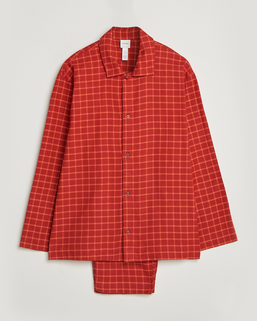 Heren | Pyjama's en gewaden | Calvin Klein | Flannel Pyjama Set Red