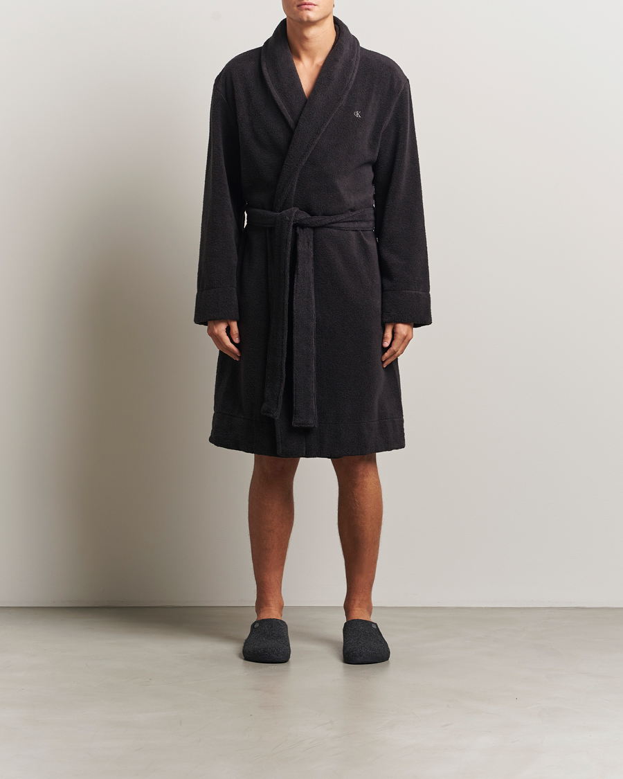 Heren | Pyjama's en gewaden | Calvin Klein | French Terry Robe Black