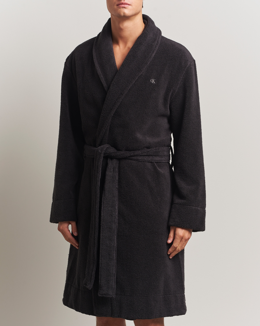 Heren | Pyjama's en gewaden | Calvin Klein | French Terry Robe Black
