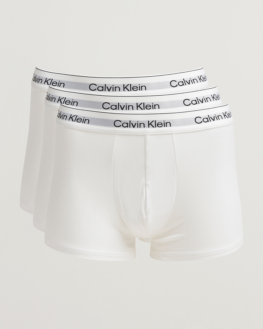 Heren | Ondergoed | Calvin Klein | 3-Pack Icon Cotton Stretch Trunk White