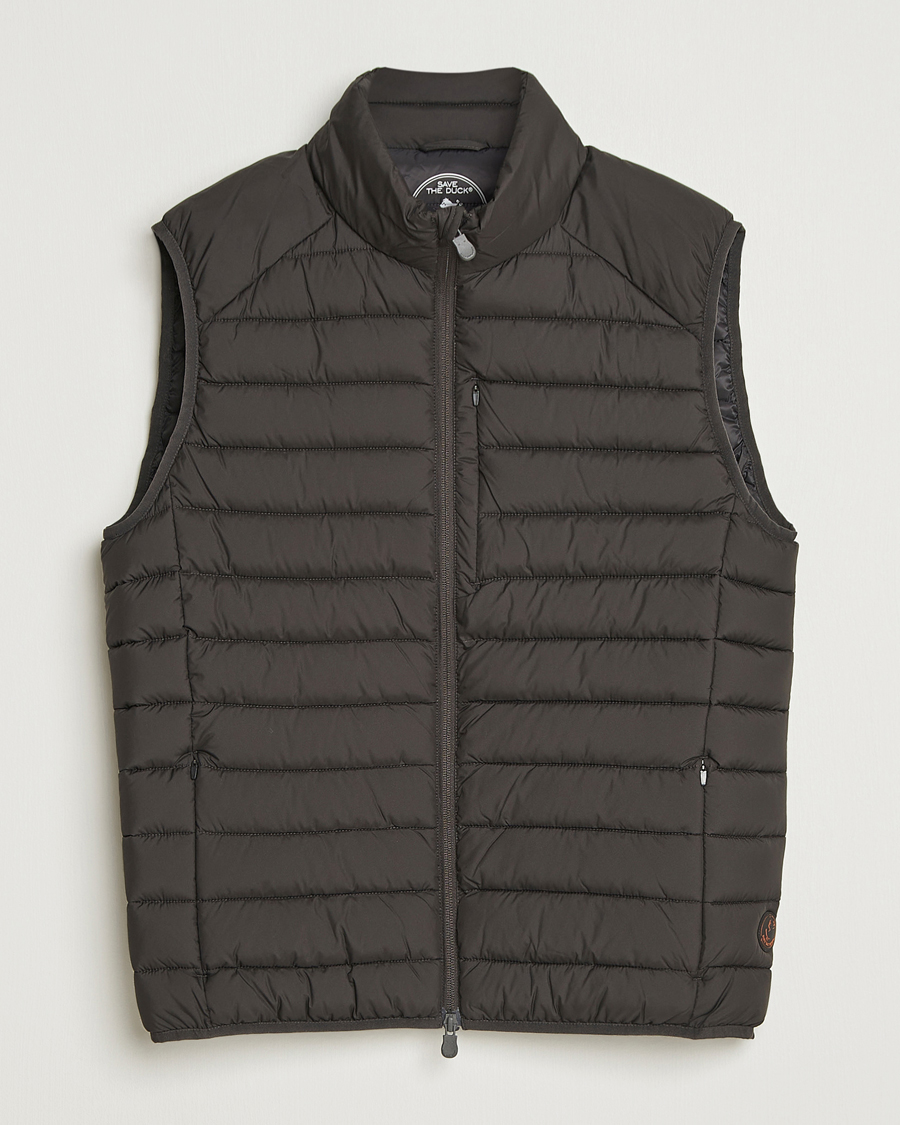 Heren | Gilets | Save The Duck | Rhus Matt Lightweight Vest Brown Black