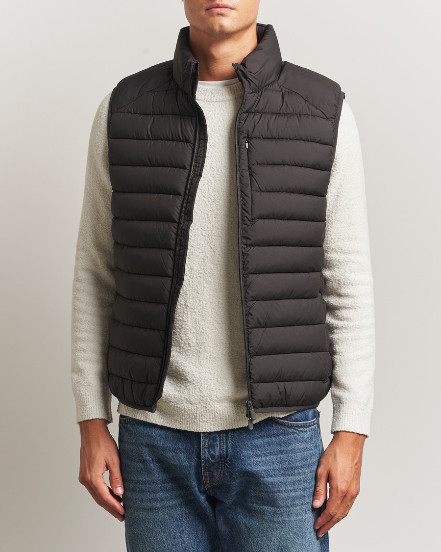 Heren | Gilets | Save The Duck | Rhus Matt Lightweight Vest Brown Black