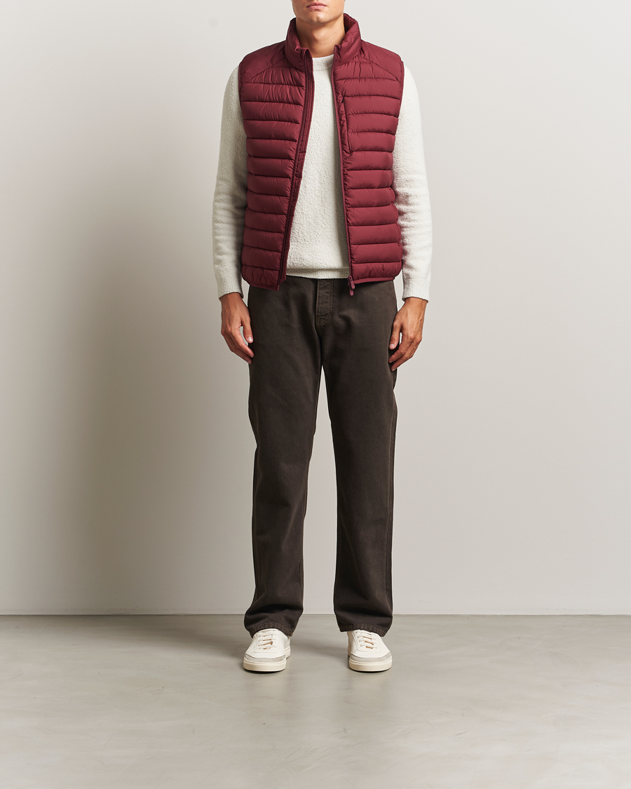 Heren | Gilets | Save The Duck | Rhus Matt Lightweight Vest Wine Red