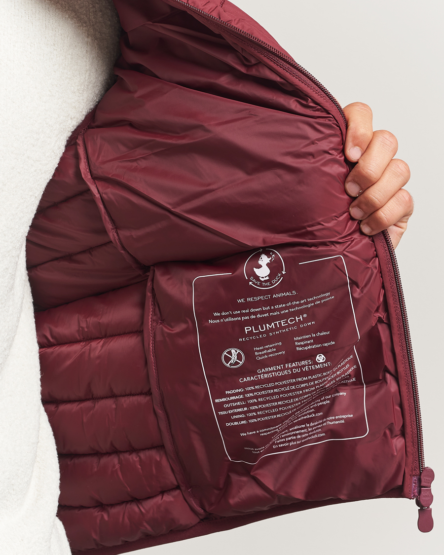 Heren | Gilets | Save The Duck | Rhus Matt Lightweight Vest Wine Red