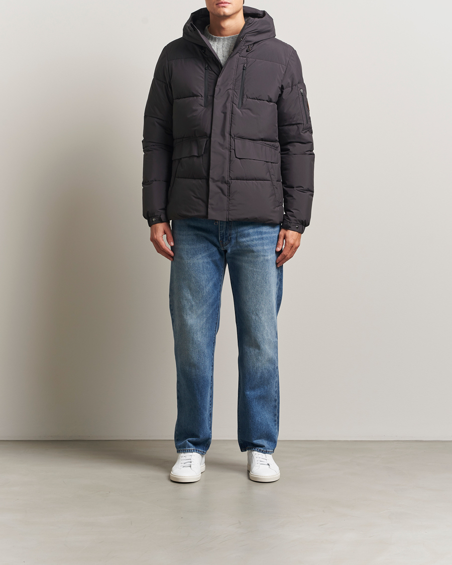 Heren | Jassen | Save The Duck | Alter Short Arctic Parka Brown Black