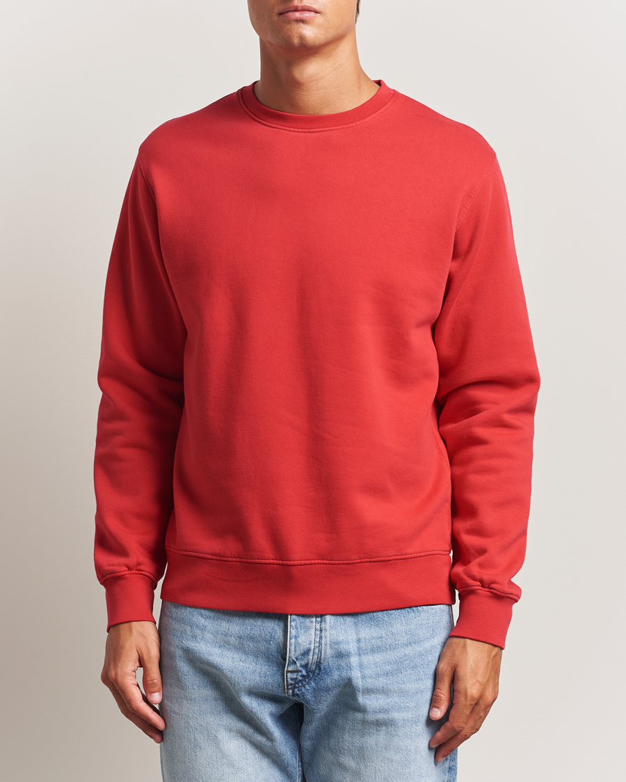 Heren | Truien | Colorful Standard | Classic Organic Crew Neck Sweat Scarlet Red
