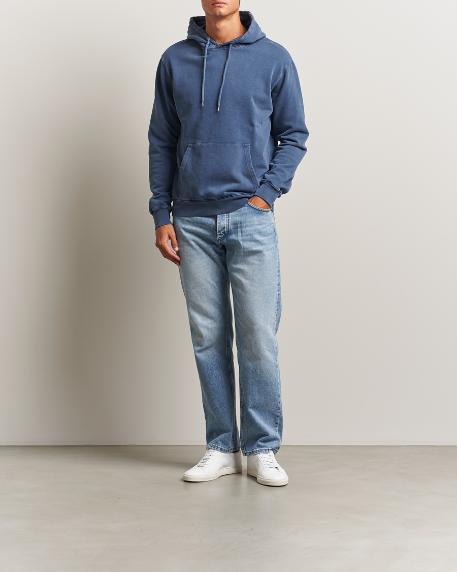 Heren | Truien | Colorful Standard | Classic Organic Hood Neptune Blue