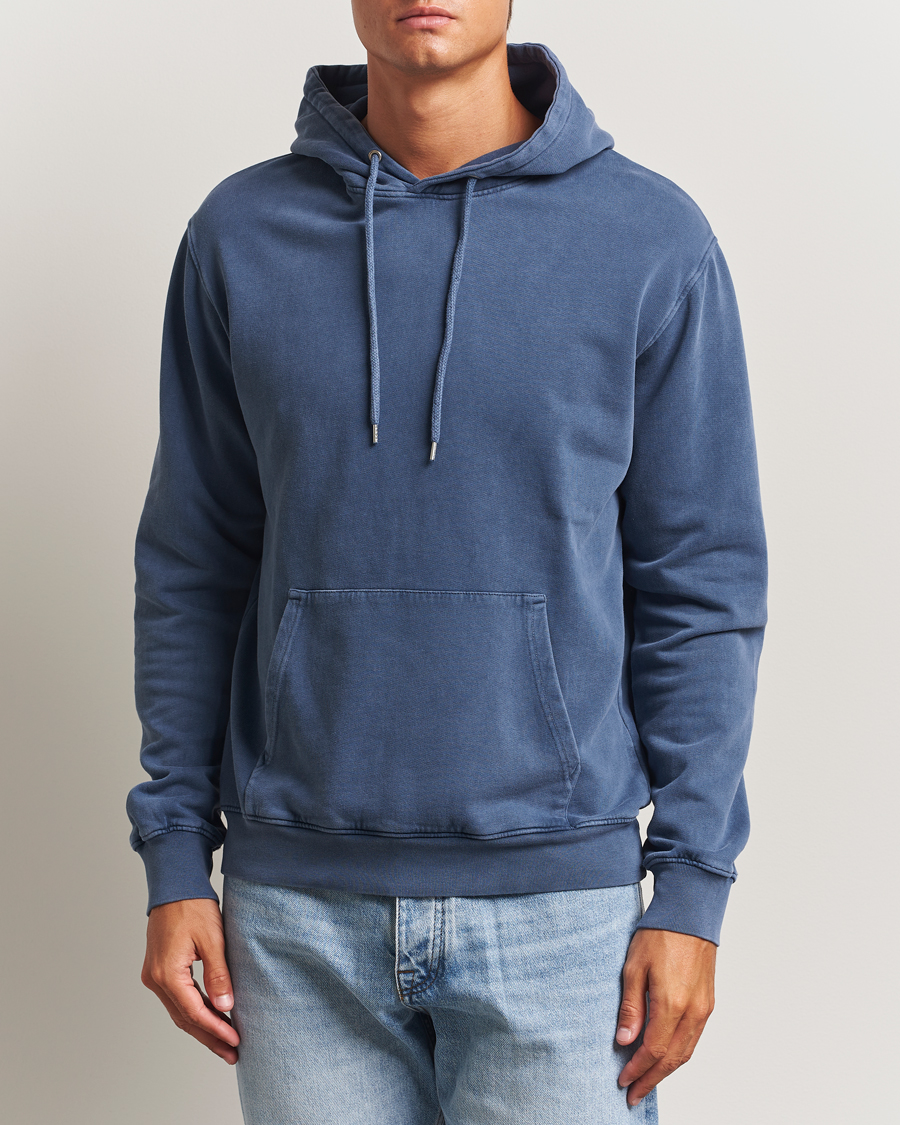 Heren | Truien | Colorful Standard | Classic Organic Hood Neptune Blue