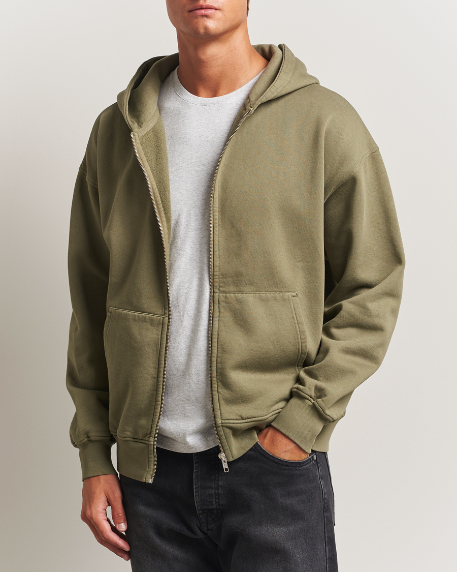 Heren | Truien | Colorful Standard | Classic Organic Full Zip Hoodie Dusty Olive