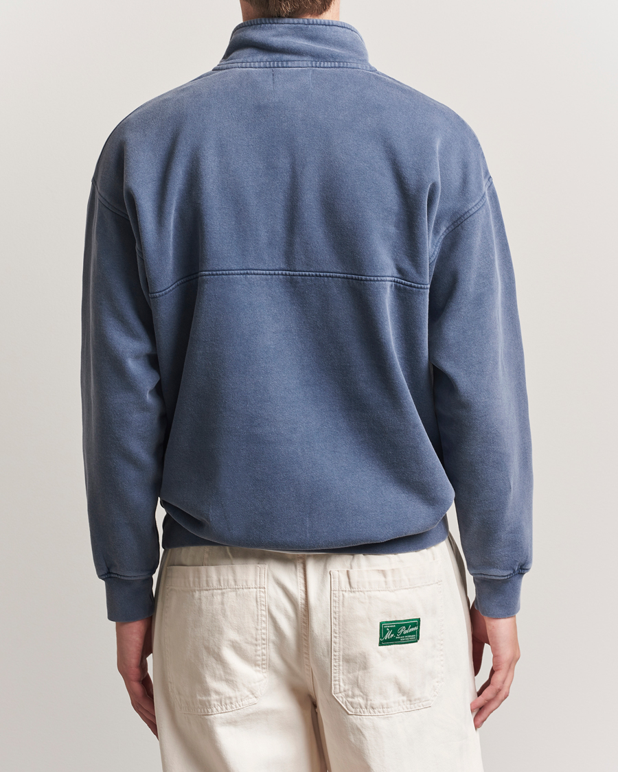 Heren | Truien | Colorful Standard | Classic Organic Half-Zip Neptune Blue