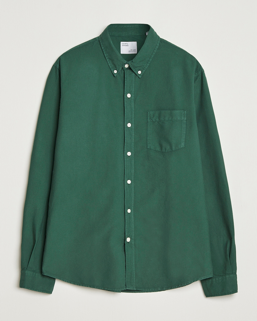 Heren | Overhemden | Colorful Standard | Classic Organic Oxford Button Down Shirt Emerald Green