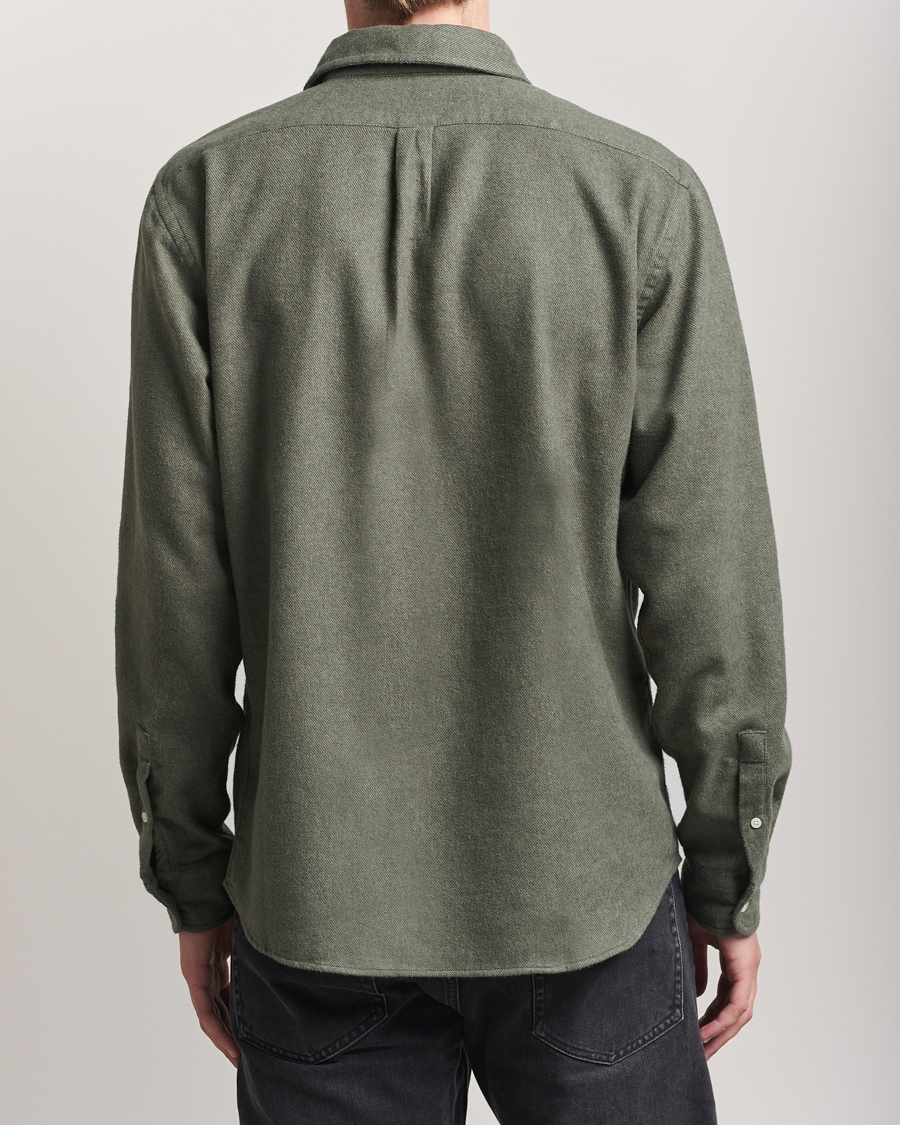 Heren | Overhemden | Colorful Standard | Organic Flannel Shirt Dusty Olive