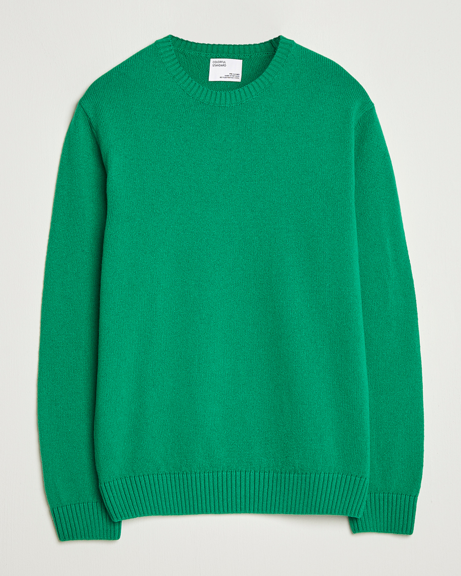 Heren | Truien | Colorful Standard | Classic Merino Wool Crew Neck Kelly Green