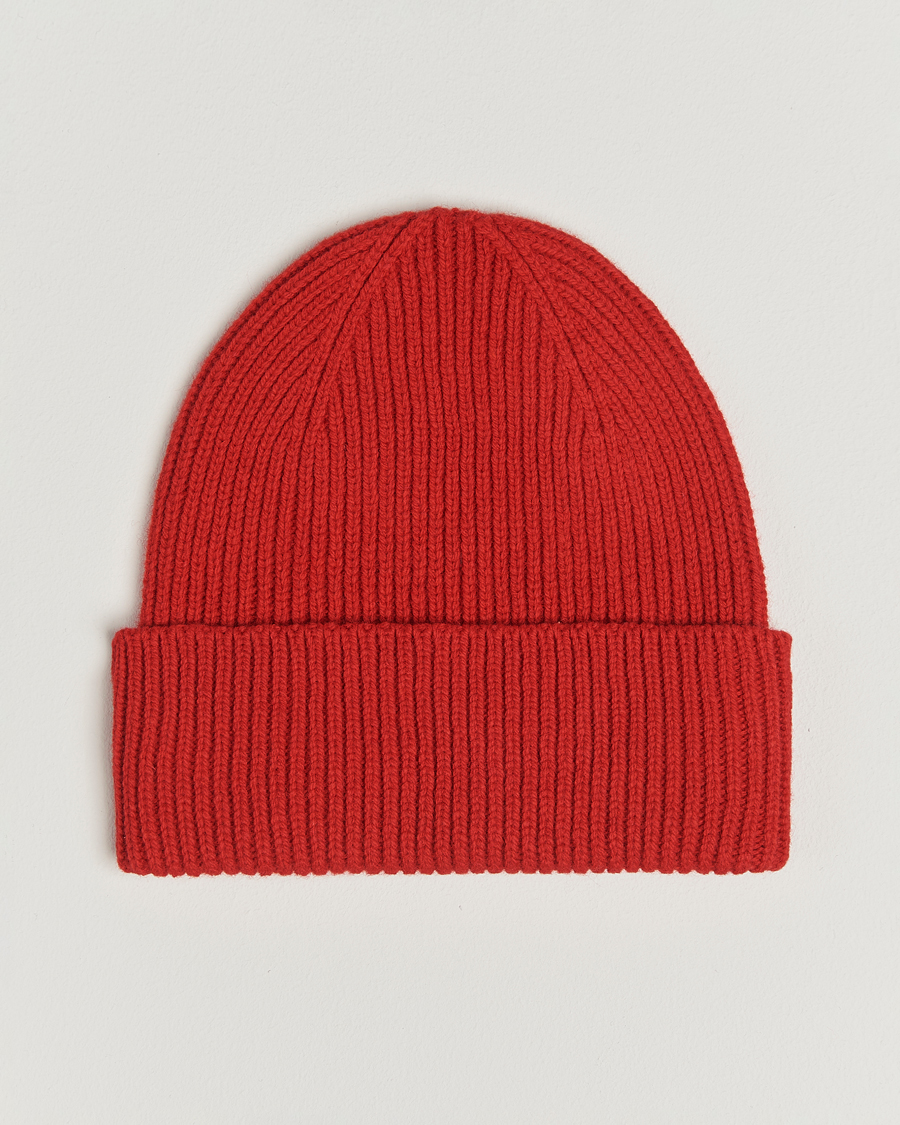 Heren | Mutsen | Colorful Standard | Merino Wool Beanie Scarlet Red