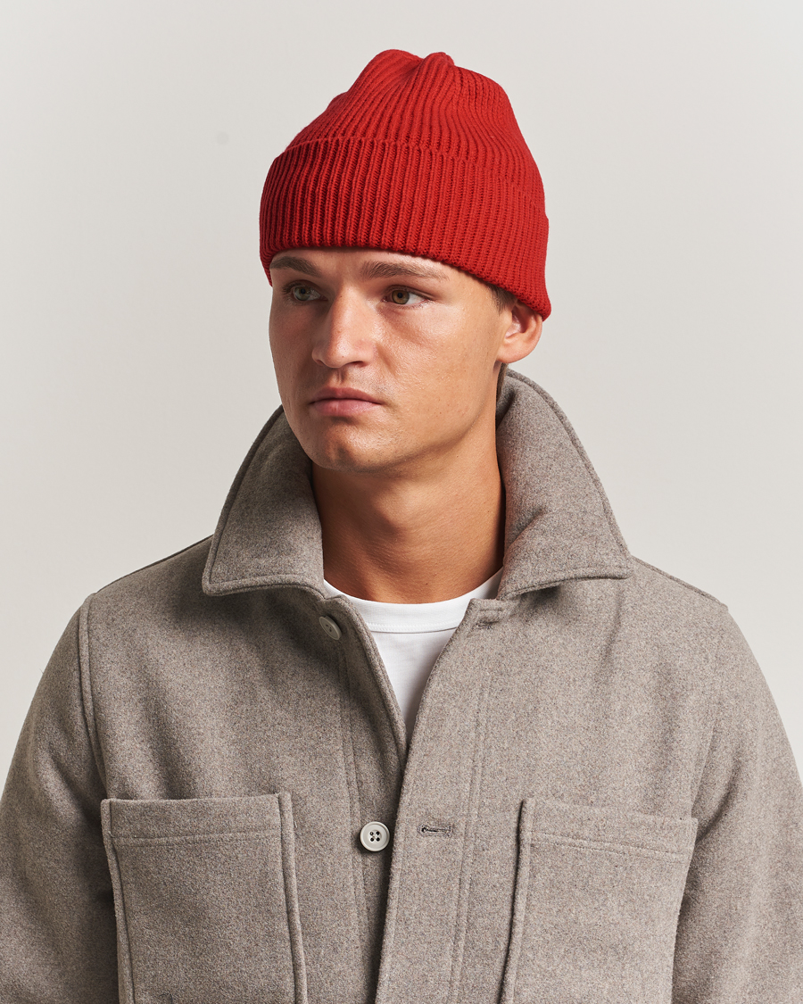 Heren | Mutsen | Colorful Standard | Merino Wool Beanie Scarlet Red