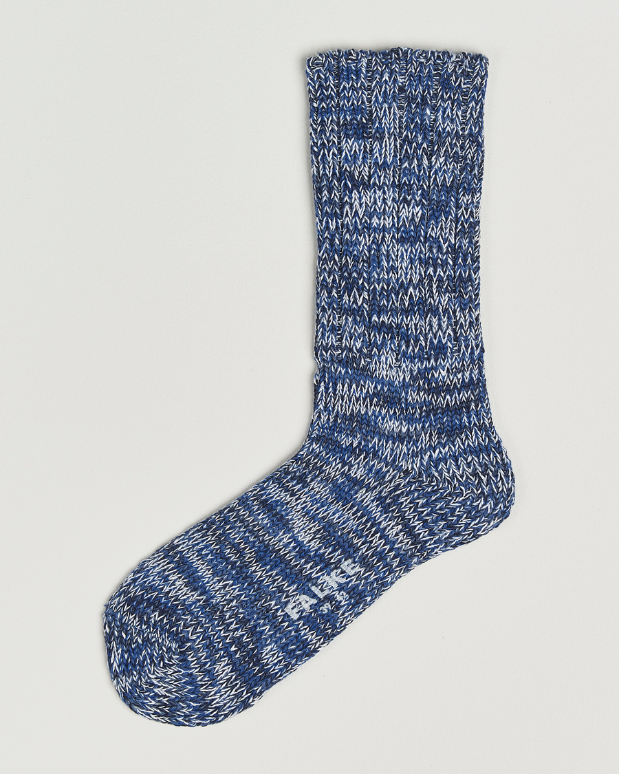 Heren | Ondergoed | Falke | Brooklyn Cotton Sock Dusty Blue