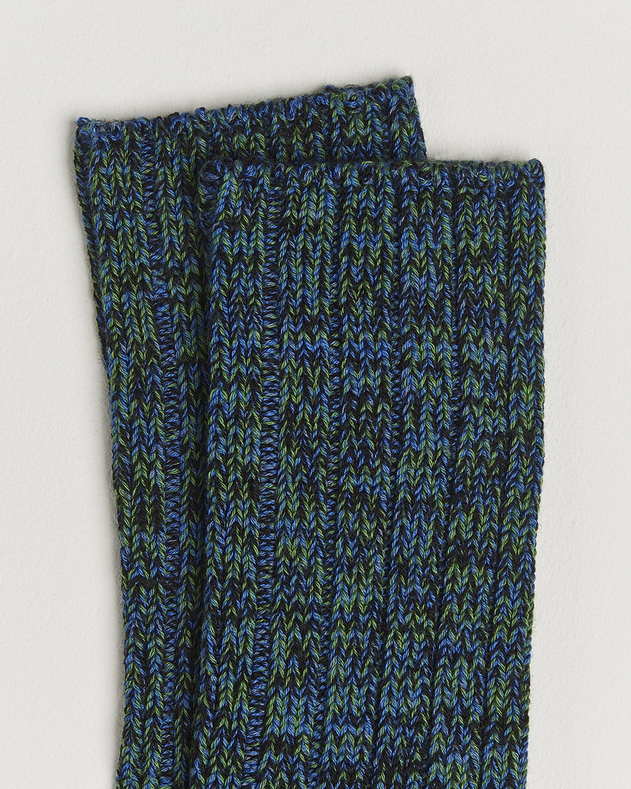 Heren | Ondergoed | Falke | Brooklyn Cotton Sock Water Blue