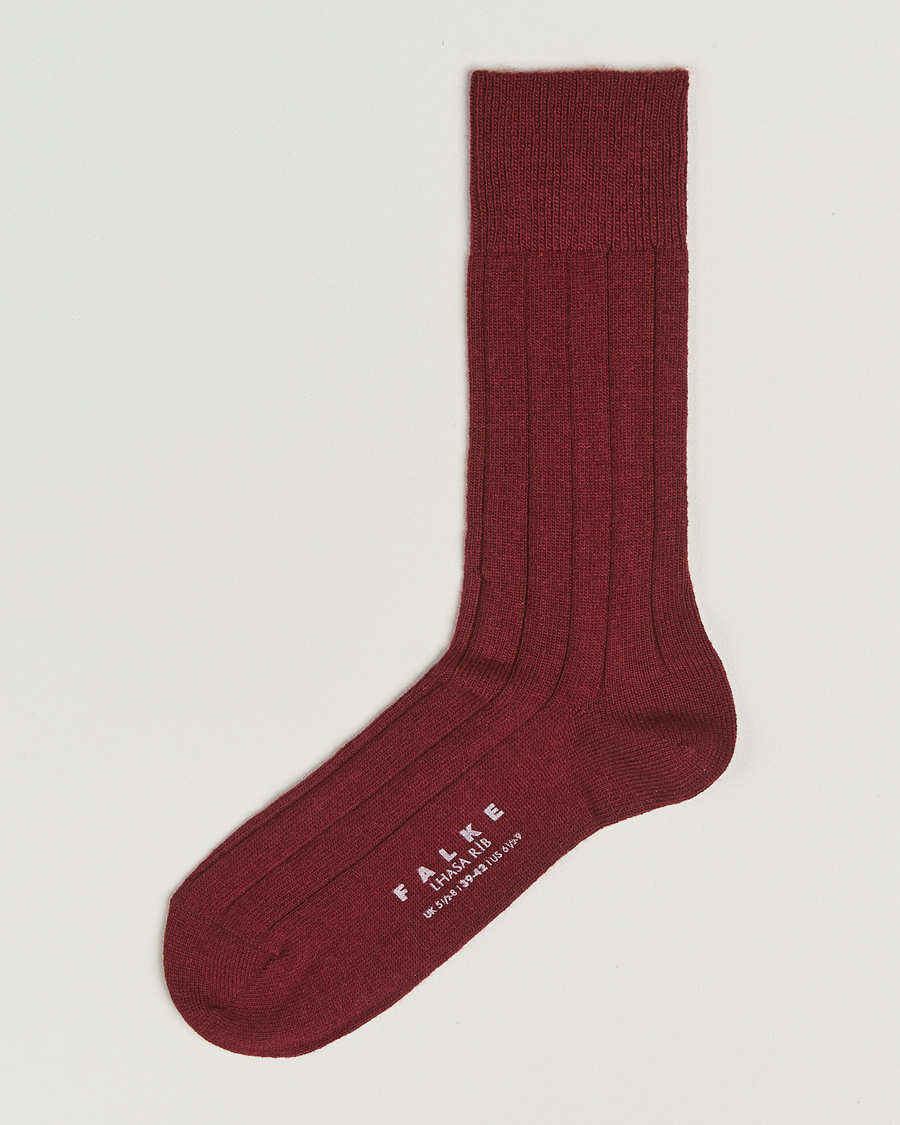 Heren | Ondergoed | Falke | Lhasa Cashmere Socks Cayenne Red