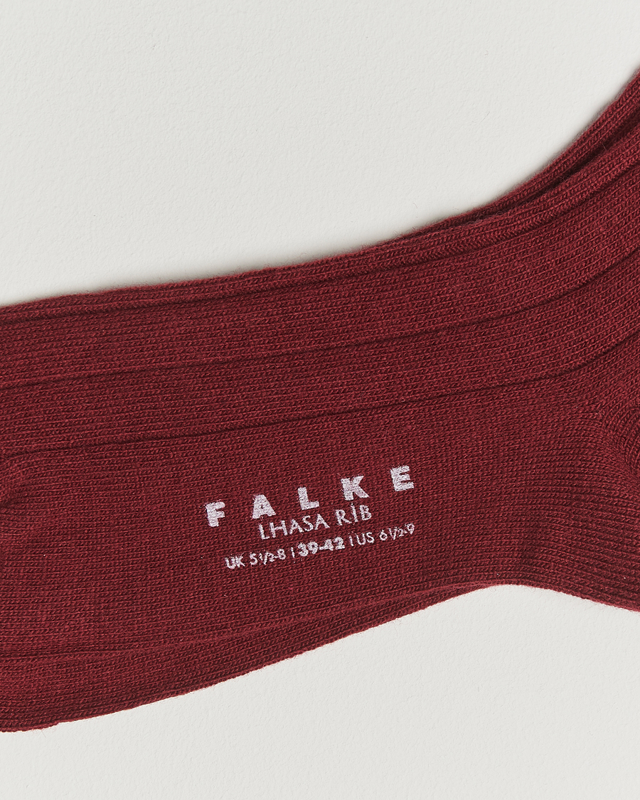 Heren | Ondergoed | Falke | Lhasa Cashmere Socks Cayenne Red