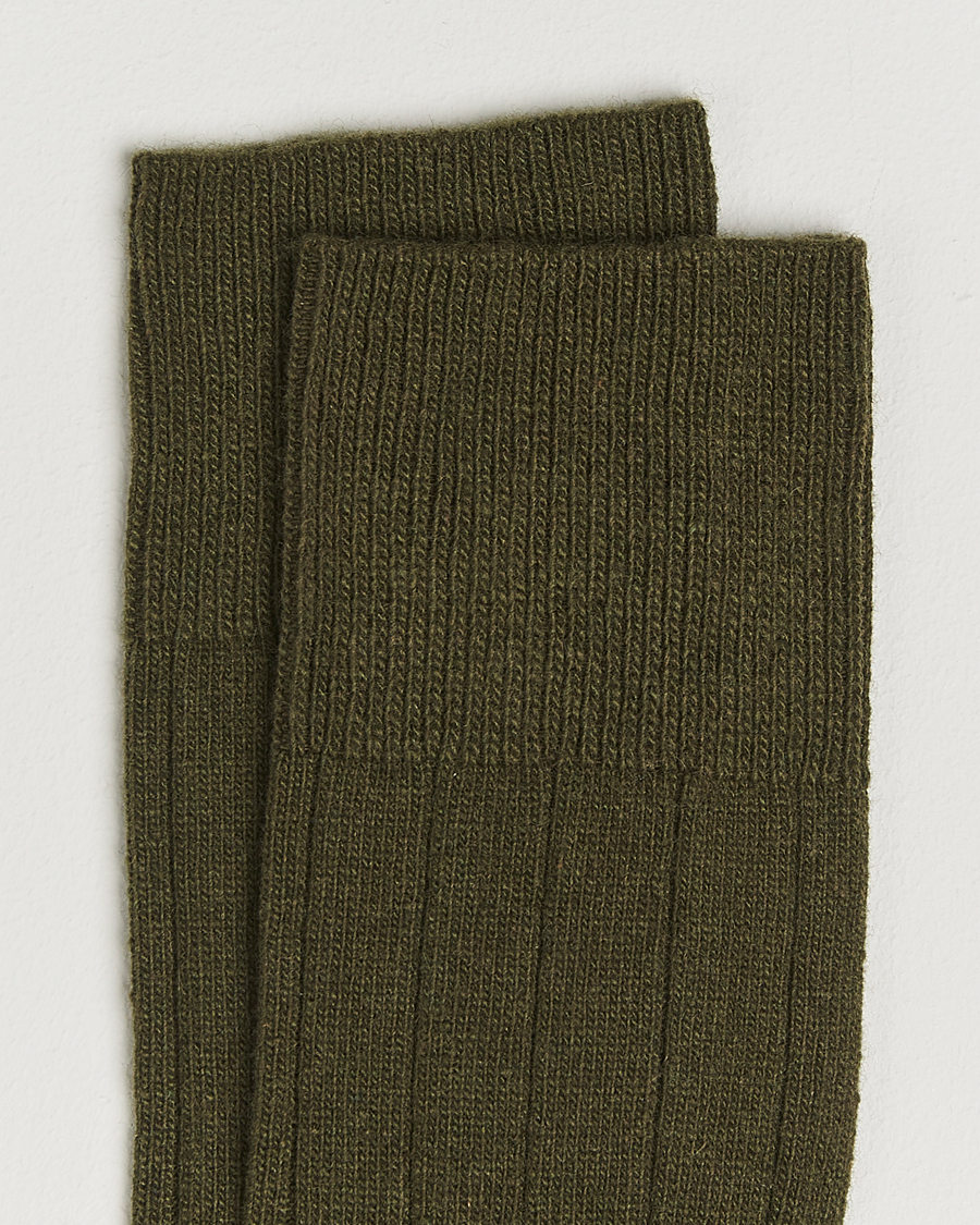 Heren | Ondergoed | Falke | Lhasa Cashmere Socks Artichoke Green