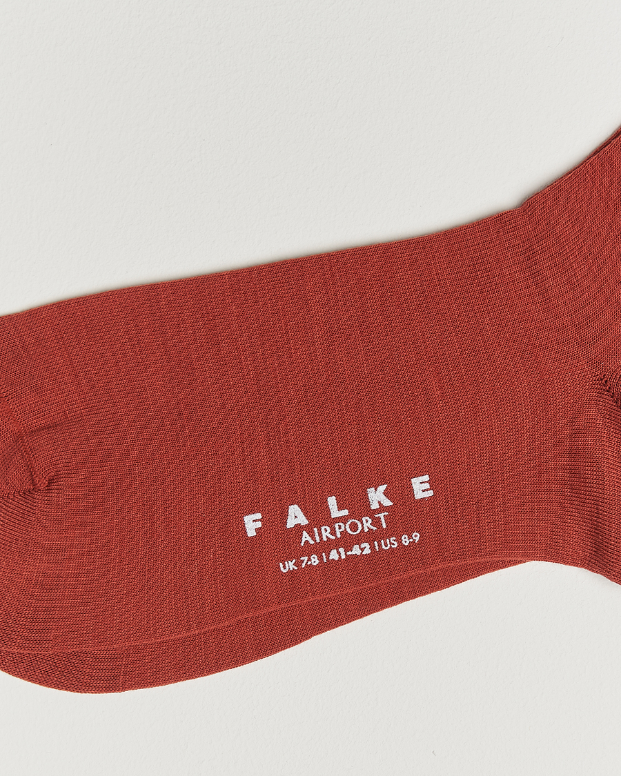 Heren | Ondergoed | Falke | Airport Socks Brick Red