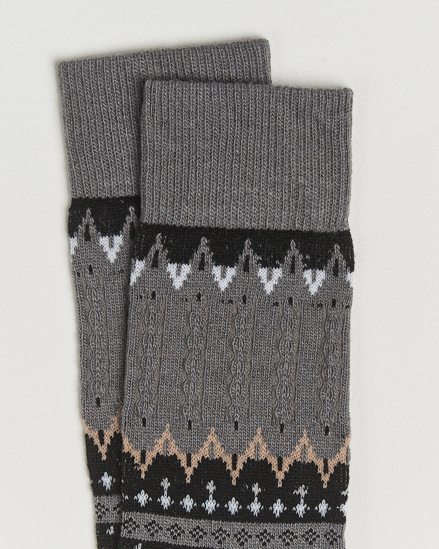 Heren | Ondergoed | Falke | Norseman Fairisle Sock Flanell Grey