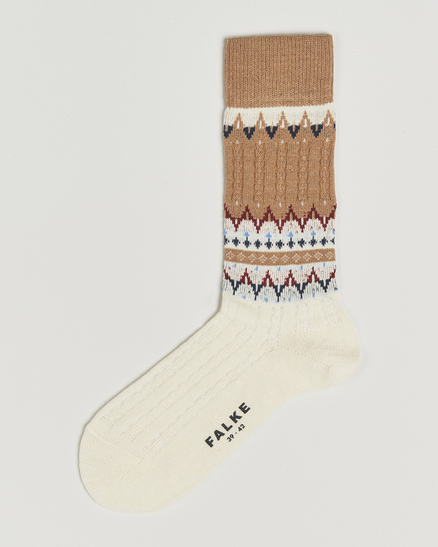 Heren | Ondergoed | Falke | Norseman Fairisle Sock Country Brown