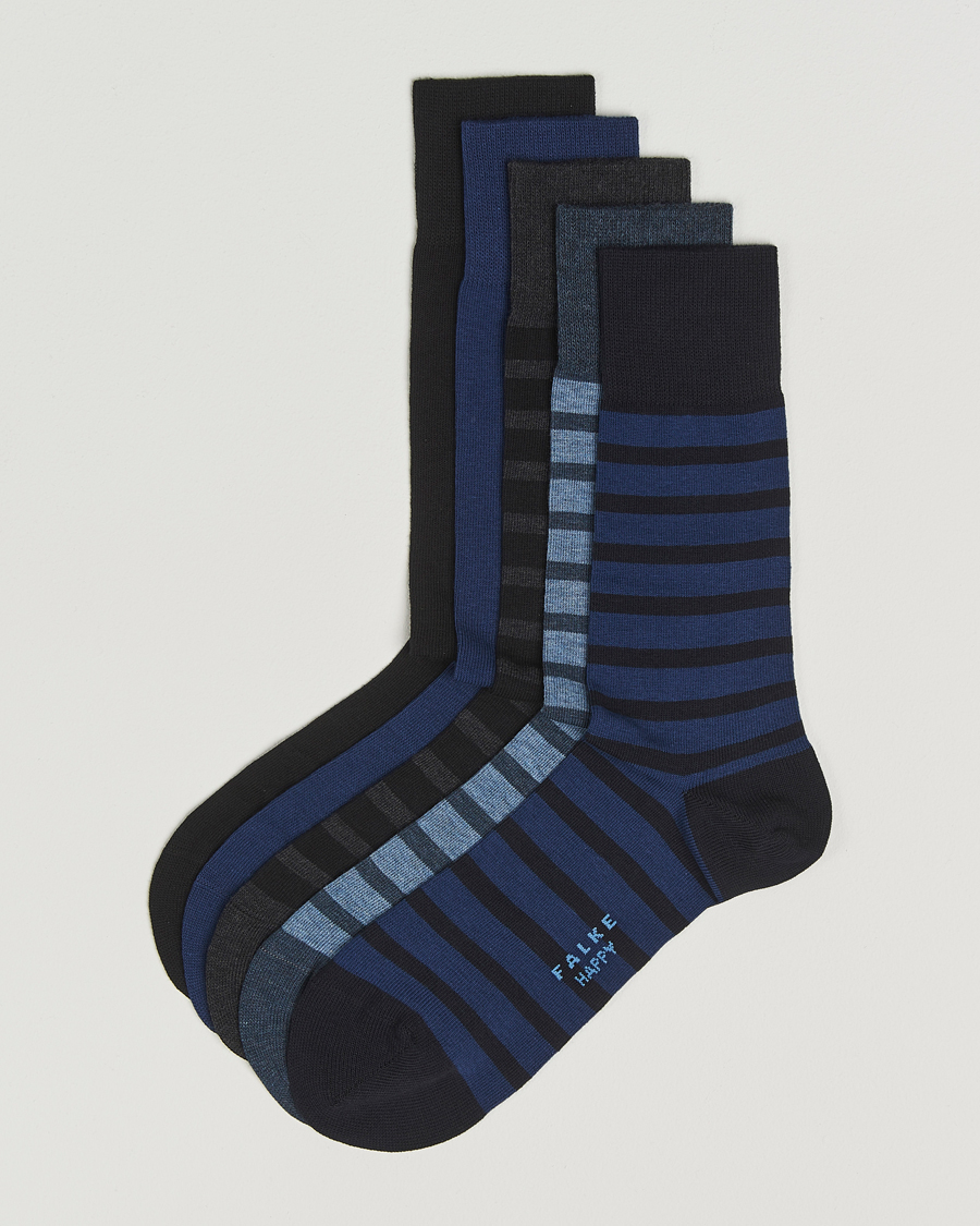 Heren | Ondergoed | Falke | Happy 5-Pack Cotton Socks Multi