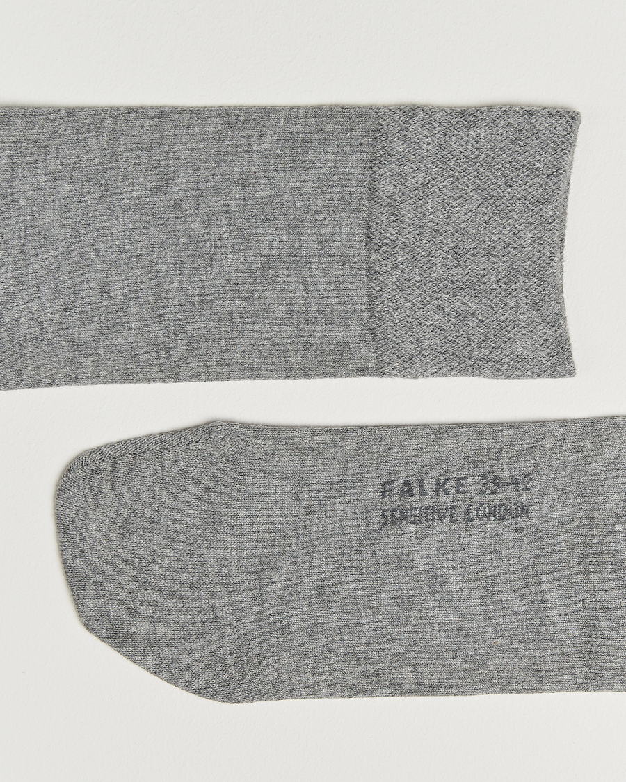 Heren | Ondergoed | Falke | Sensitive Socks London Light Grey Melange