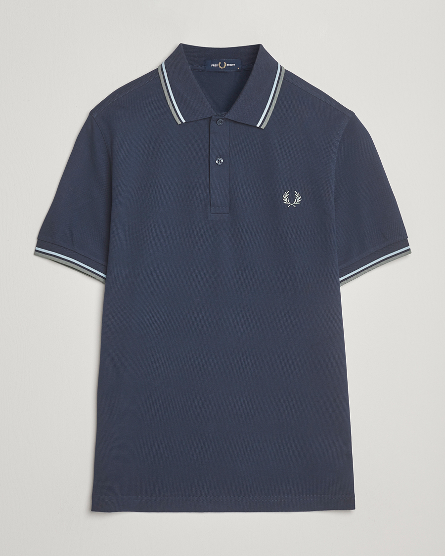 Heren | Polo's | Fred Perry | Twin Tipped Shirt Dark Airforce