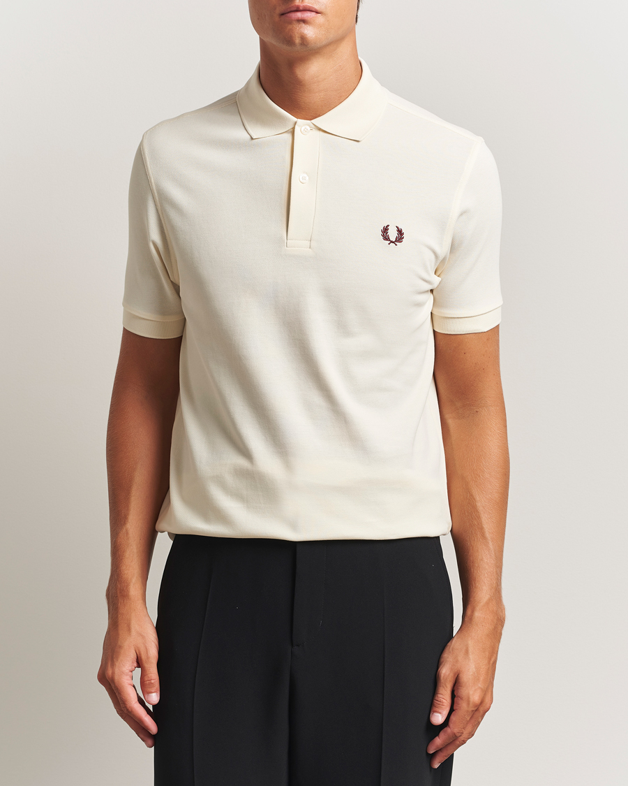 Heren | Polo's | Fred Perry | Plain Polo Shirt Ecru