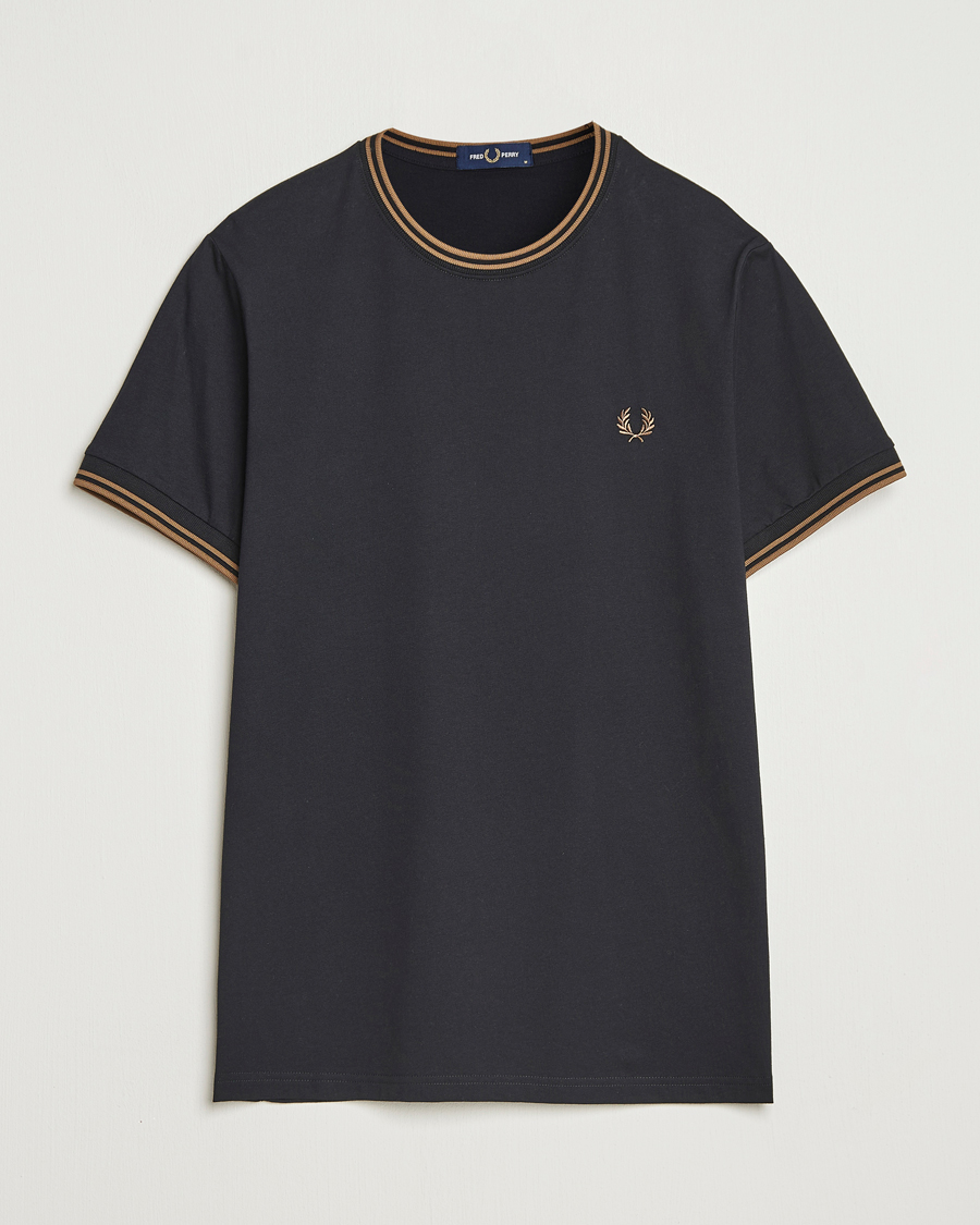Heren | T-shirts | Fred Perry | Twin Tipped T-Shirt Black
