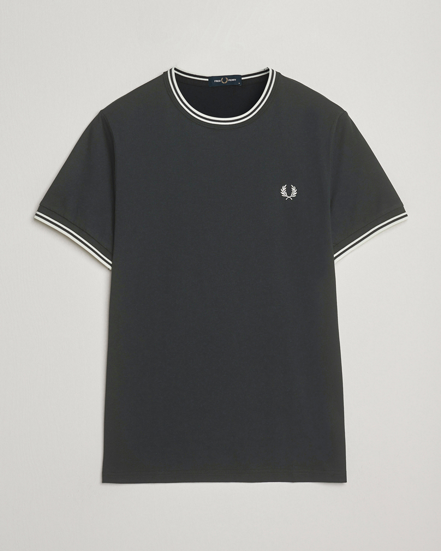 Heren | T-shirts | Fred Perry | Twin Tipped T-Shirt Night Green