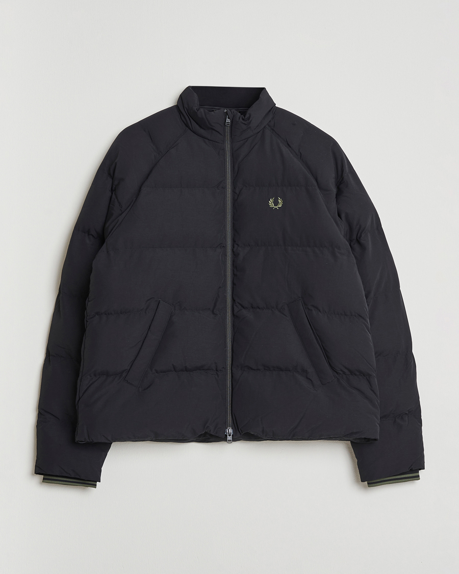 Heren | Jassen | Fred Perry | Raglan Padded Down Jacket Black
