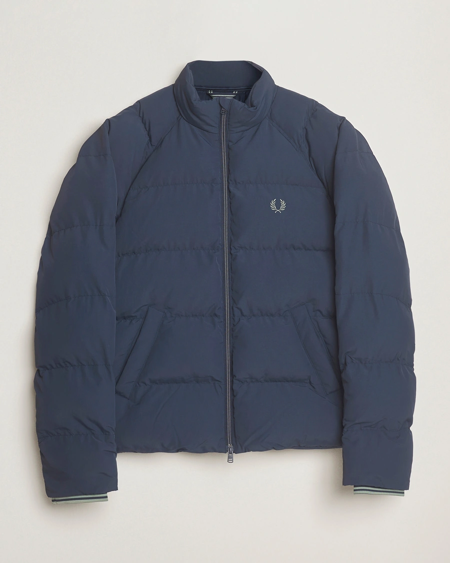 Heren | Jassen | Fred Perry | Raglan Padded Down Jacket Dark Airforce