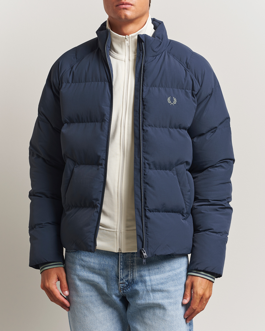 Heren | Jassen | Fred Perry | Raglan Padded Down Jacket Dark Airforce