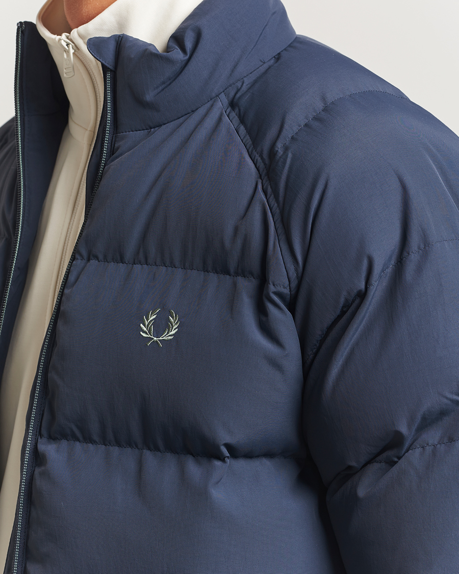 Heren | Jassen | Fred Perry | Raglan Padded Down Jacket Dark Airforce